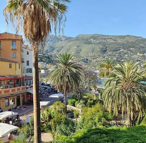 公寓 La Piazzetta, Vue Mer 芒通